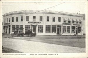 Canaan NH New Hampshire Smith & Taplin Block c1915 Postcard