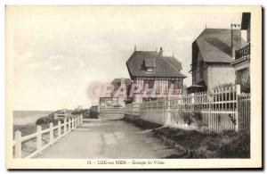 Old Postcard Luc Sur Mer villas Groups