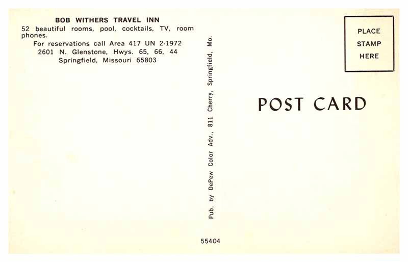 POSTCARD SCENE Springfield Missouri MO AQ2488