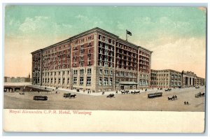 c1910 Royal Alexandra C.P.R. Hotel Winnipeg Manitoba Canada Antique Postcard