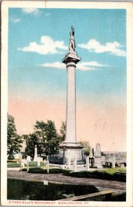 Vermont Burlington Ethan Allen Monument 1916