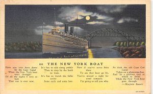 New York River Steamship Ferry Boat Ship 