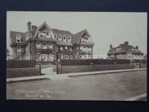 Sussex ST. JOHNS SCHOOL & LODGE Bexhill on Sea Old Postcard by P.A Buchanan