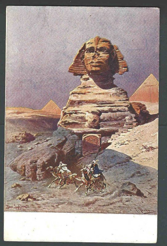 Ca 1911 PPC Egypt The Sphinx Used