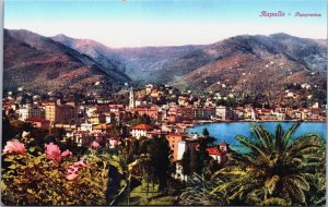 Italy Rapallo Panorama Vintage Postcard C158