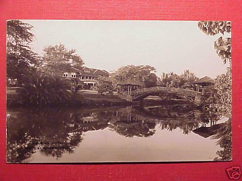 1917 Haleiwa Hotel & Bridge Oahu Hawaii Baker Photo RPPC