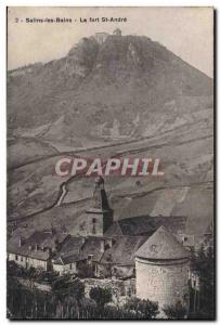 Salins les Bains Old Postcard Fort St Andre