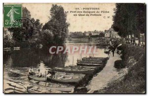 Pontoise Postcard Old Harbor of fishing boats at the dock Pothuis