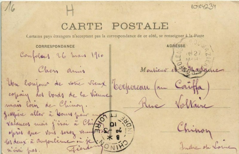 CPA Confolens Bords de la Viene,Hospice FRANCE (1074234)