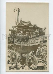 3086134 JAPAN FESTIVAL in KYOTO view Vintage real photo PC#35