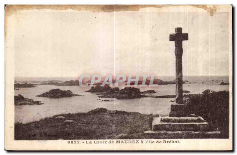 Postcard The Old Cross has Maudez the Isle of Brehat