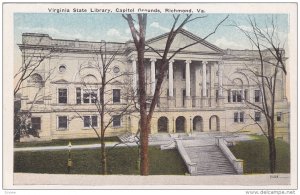 Exterior,  Virginia State Library,  Capitol Grounds,  Richmond,  Virginia,  0...