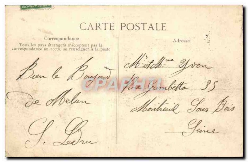 Old Postcard Melun Chateau De Vaux Le Penil