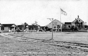 Searsport ME Antique Lodge Guests Room & Board on U. S. 1 Real Photo Postcard