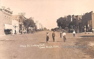 Main Street in Cedar Bluffs, Nebraska