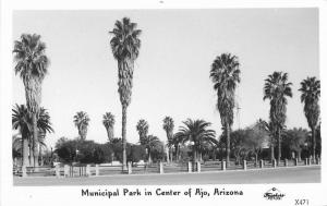 Ajo California Frasher 1940s RPPC Photo Postcard Municipal Park 4934