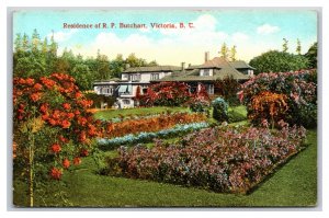 Butchart Residence Gardens Victoria BC Canada UNP DB Postcard B19