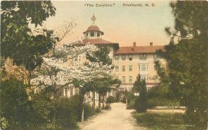 Pinehurst North Carolina Carolina Albertype hand colored 1920s Postcard 21-7214