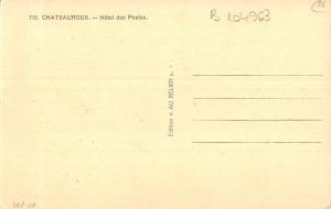 B104963 France Chateauroux Hotel des Postes