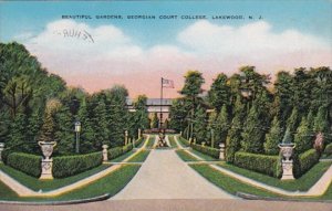 New Jersey Lakewood Beautiful Gardens Georgian Court College 1943