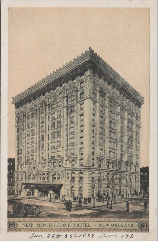 Postcard New Monteleone Hotel New Orleans LA