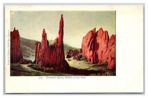 Cathedral Spires Garden of the Gods Colorado Springs CO UNP UDB Postcard M17