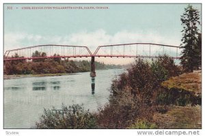 Steel Bridge Over Willamette River, Salem, Oregon, 1900-1910s