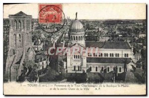Postcard Old Towers I and The Panorama of the Charlemagne Tower of the Basili...