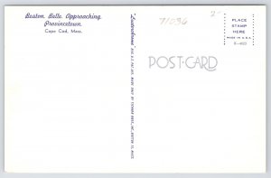 Cape Cod Massachusetts~Boston Bell Approaching Provincetown~1950s Postcard
