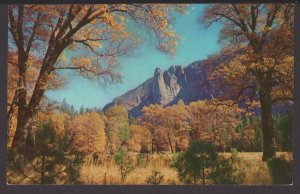 California - Autumn Glory in Yosemite National Park - Sentinel Rock ~ Chrome