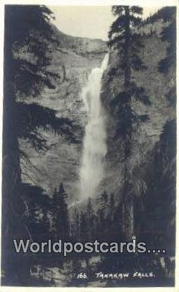 Real Photo Takakaw Falls Canada Unused 