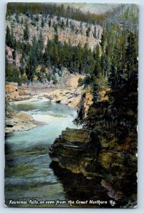 Essex Montana MT Postcard Kootenai Falls Great Northern Railway Lake River c1910