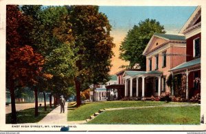 Ohio Mount Vernon East High Street Curteich