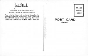 Fort Lauderdale Florida 1960s Postcard Jordan Marsh Department Store Shopping