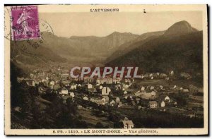 Postcard Old L & # 39Auvergne Le Mont Dore View Generae