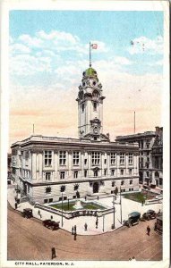 Postcard BUILDING SCENE Paterson New Jersey NJ AL4829