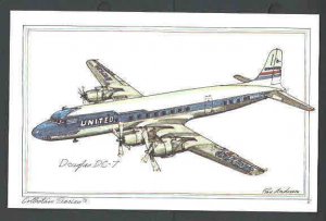 Ca 1973 PPC* DOUGLAS DC-7 MINT REPRO
