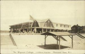 Pleasant View RI The Wigwam Cottage c1920s-30s Real Photo Postcard