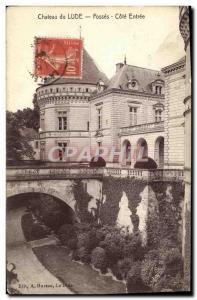 Old Postcard Chateau du Lude Fosses Riviera Entree