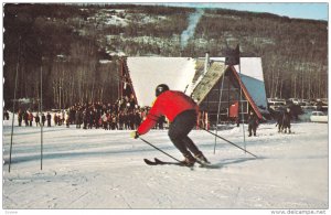 Man Skiing, Ski Chalet, DAWSON CREEK, British Columbia, Canada, 40-60´