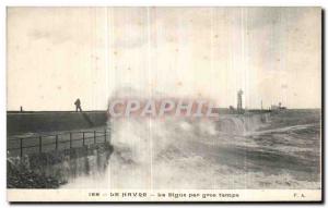 Old Postcard Le Havre Effect Digue by GNOS time