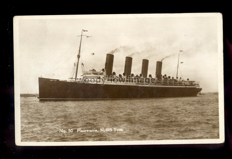 LS1695 - Cunard Liner - Mauretania - postcard