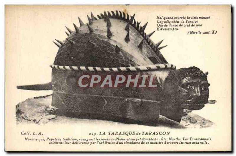 Old Postcard The Tarasque Tarascon