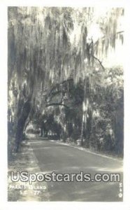 Real Photo - Burton Road - Parris Island, South Carolina