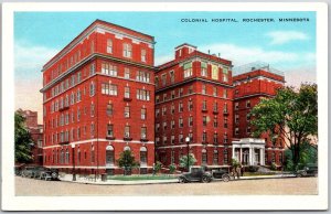 Colonial Hospital Rochester Minnesota MN Medical Building Landmark Postcard