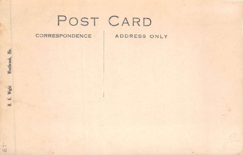 Westbrook Maine Two Men in Workshop Real Photo Vintage Postcard AA88031