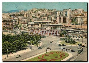 Modern Postcard Genova Place G Verdi and Brignole station