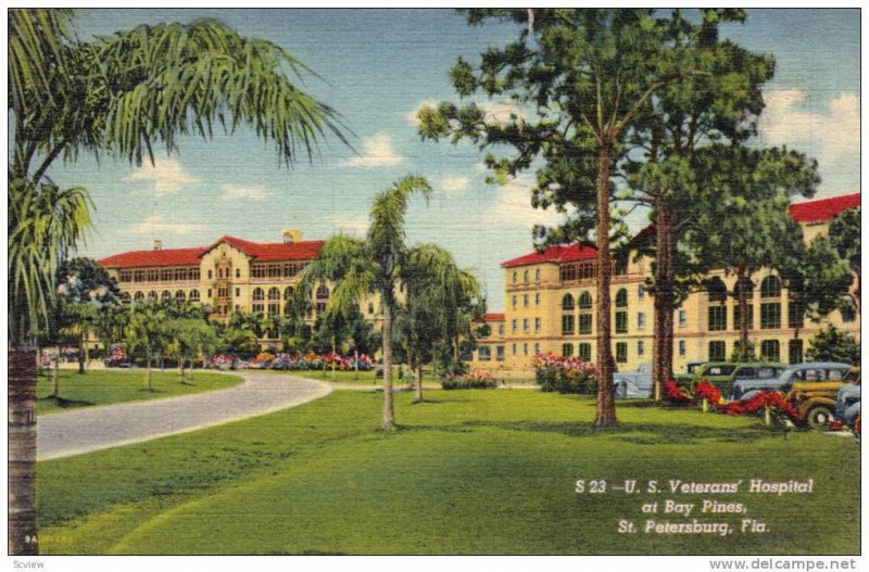 Exterior, U.S.Veterans Hospital at Bay Pines,St.Petersburg,Florida,PU-1941