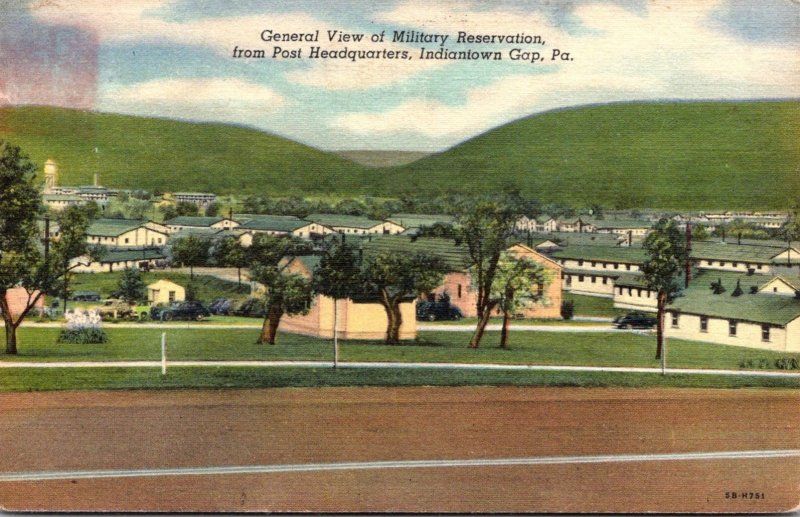 Pennsylvania Indiantown Gap General View Of Military Reservation From Post He...