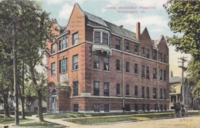 Illinois Waukegan James McAlister Hospital 1912